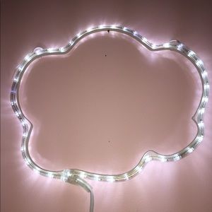 Light up cloud wall decoration